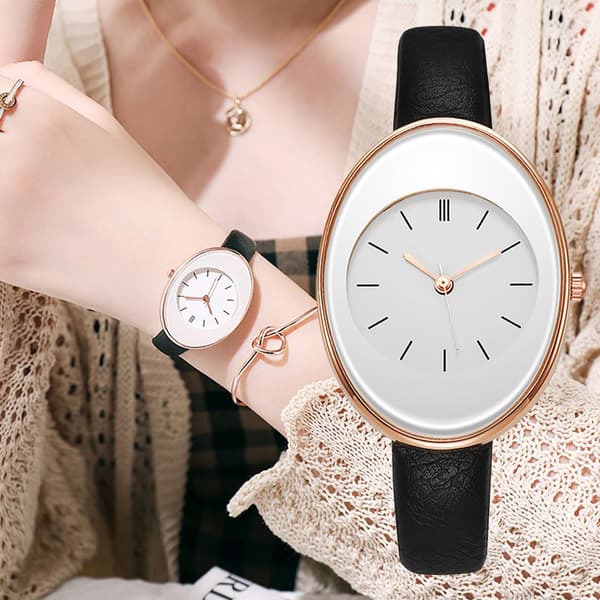 Damklocka Kvarts Armbandsur VIT white