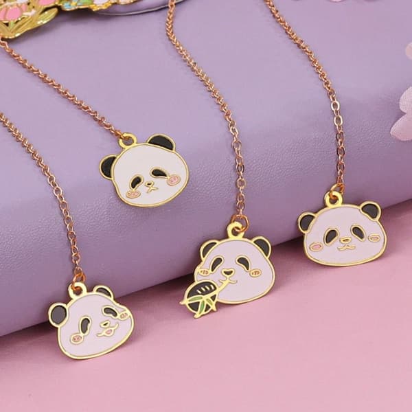 Bokmärke i metall, Panda, STIL 2 STIL 2 Style 2