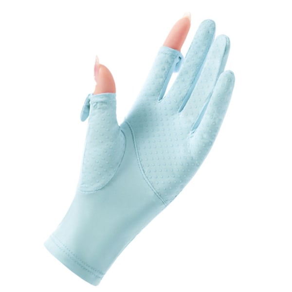 Ice Silk Gloves Anti-UV Handsker GRÅ M grey M