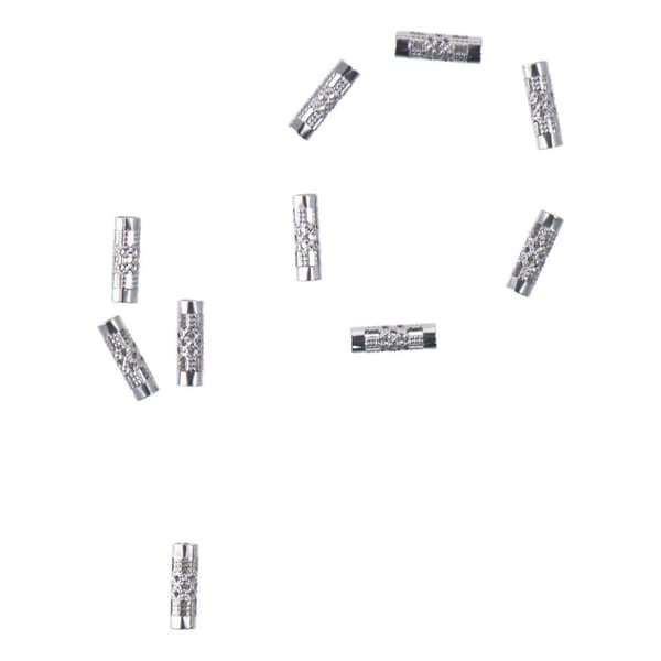 Rørperler 4 mm lige rørperler i rustfrit stål