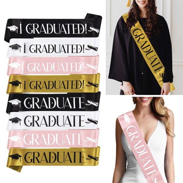 JAG EXAMERADE Sash Graduate Shoulder Strap GULD GRADUATED gold GRADUATED-GRADUATED