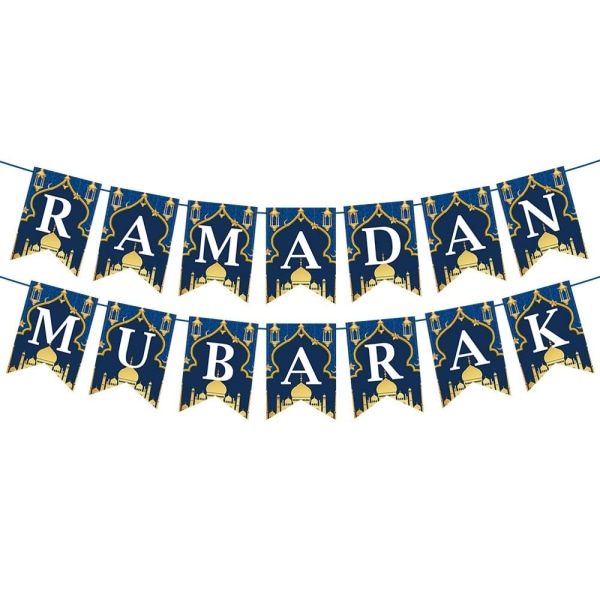 Hengende flagg Bunting Banner EID MUBARAK RAMADAN