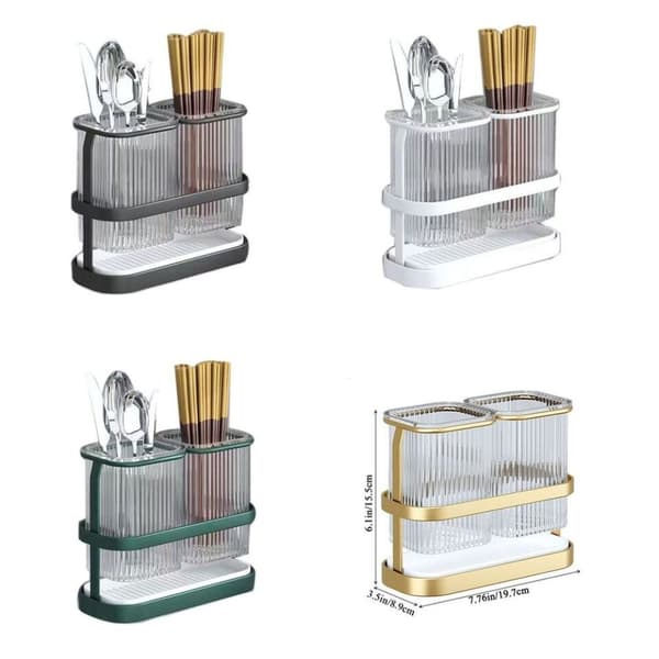 Spisepinneholder HVIT White