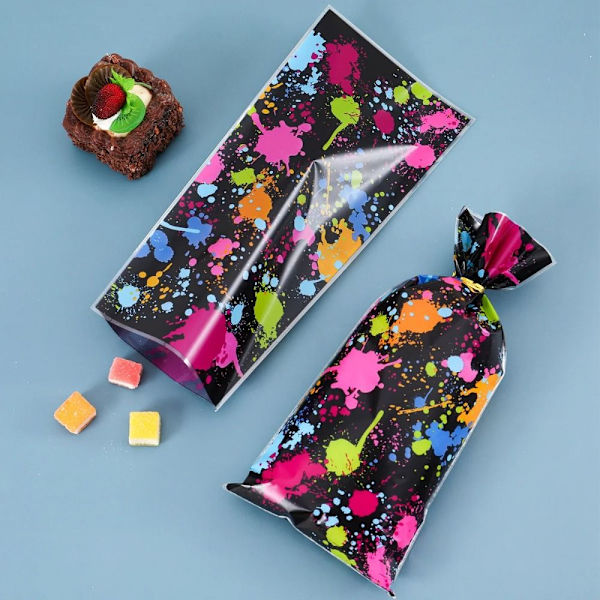 25 STK Slikposer Cookie Popcorn Indpakningspose DIY Pouch Tasker