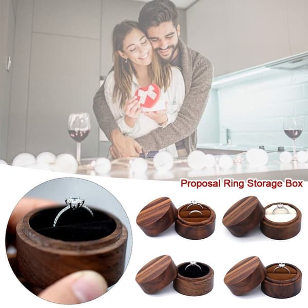 Træ Ringæske Træ Forlovelsesetui C3 C3 C3