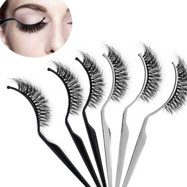 3 Stk/sett False Lash Holder Lash Extension Podeverktøy Black