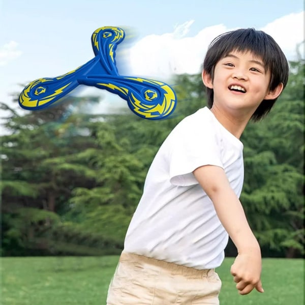 Trebladig Boomerang Dart Flying Boomerang GUL Yellow