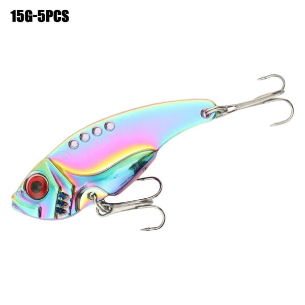 5 stk Metal fiskeagn VIB Lure 15G-5STK 15G-5STK 15g-5pcs