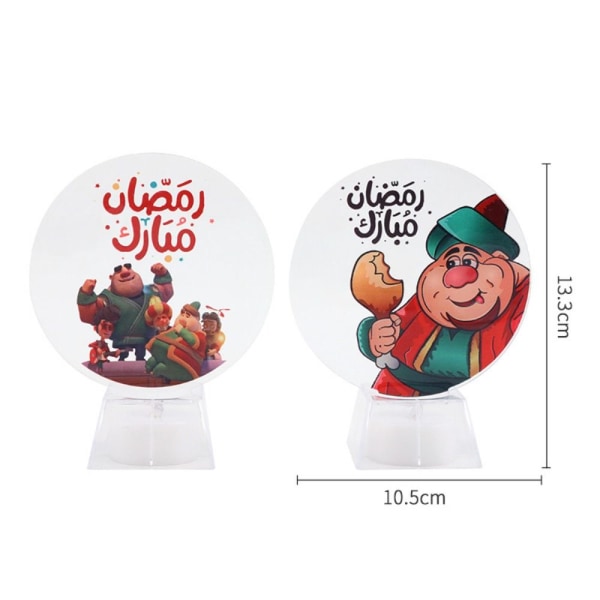 Ramadan LED-lyspynt Ramadan-hjemmedekorasjoner 8 8 8