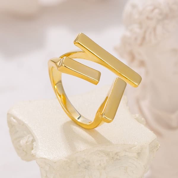 Åben Ring Justerbar Ring SØLV silver
