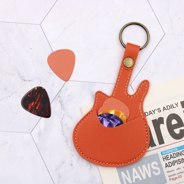 Guitar Pick Holder Plectrum Case Bag SININEN Blue