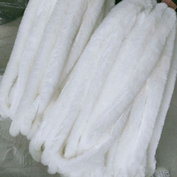 Faux Fur Ribbon Tape Fluffy Trim SORT black