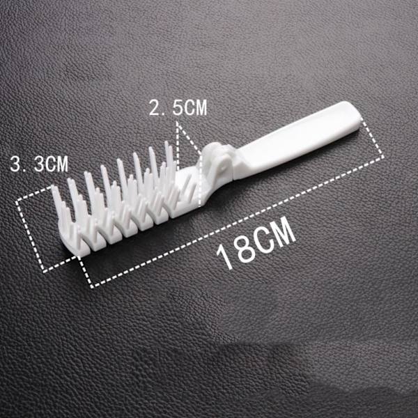 Folding Comb Massasje Hårbørste SVART black