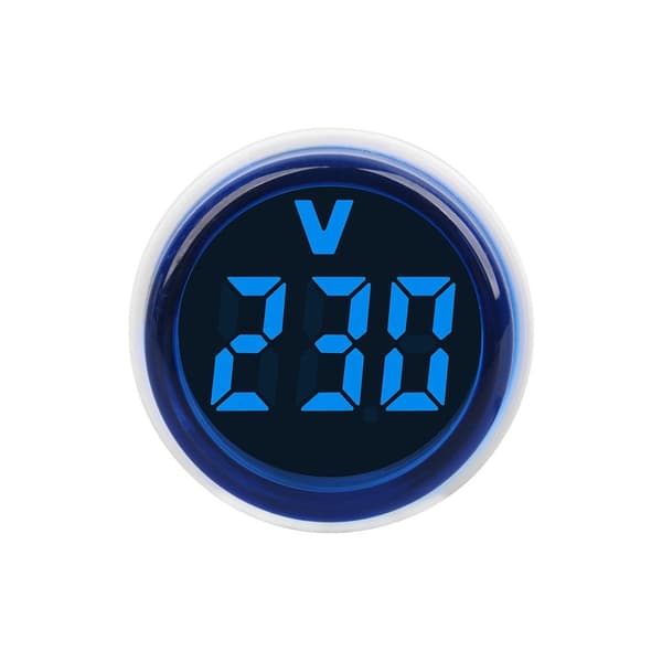 Rund Voltmeter Spänningsmätningsmonitor 2 2 2