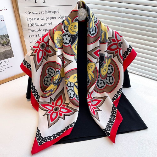 90x90cm Silk Scarf Beach Shawl 2 2 2