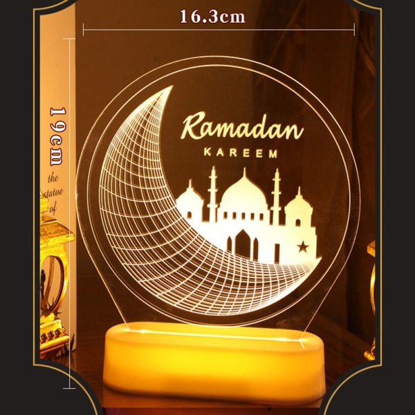 Eid Mubarak Night Light Ramadan Lantern