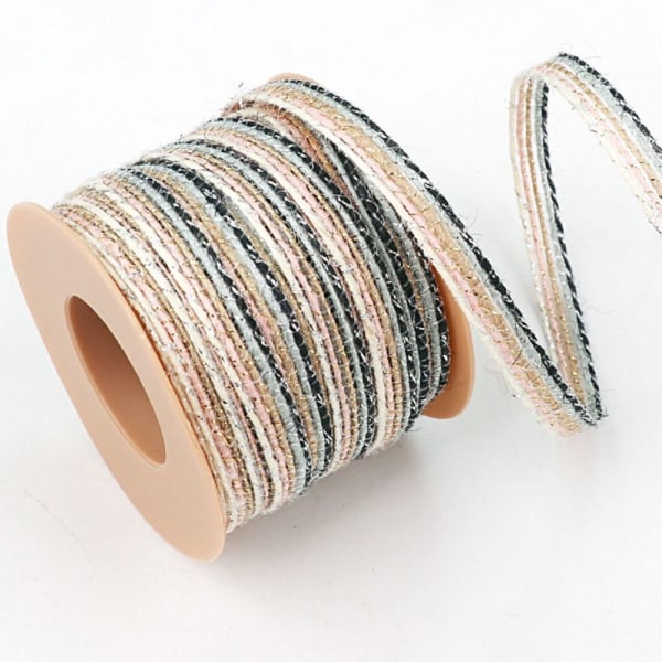 10M/Rulle Naturlig Jute Reb Gavepakning Webbing PINK Pink