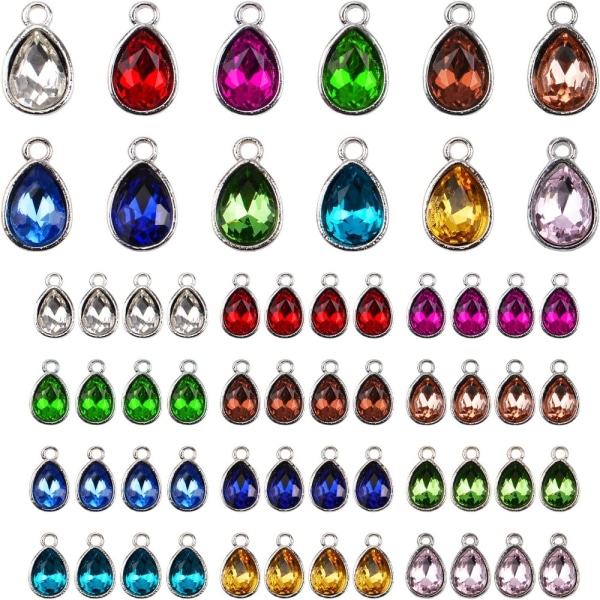 Vanndråpe anheng Crystal Beads anheng Vanndråpe Charms