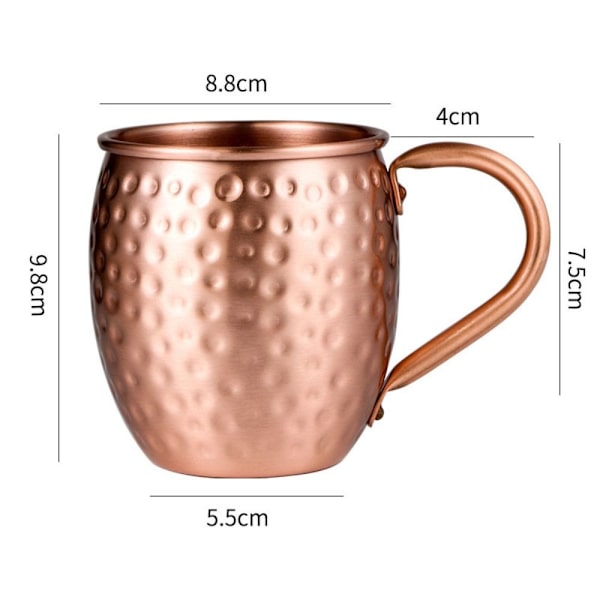Pure Copper Cup Krus Kopp HAMMERT PUNKT HAMMERT PUNKT Hammered Point