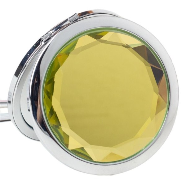 Kosmetisk speil Krystall sminkespeil GUL Yellow