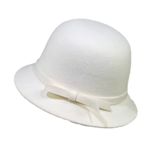 Naisten Fedoras Bucket Hat VALKOINEN white