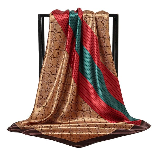 Siden Scarves Sjal BRUN BROWN