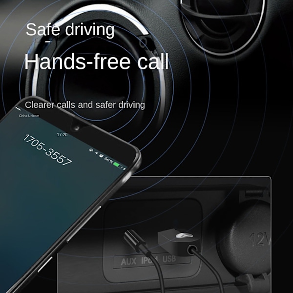 Bluetooth Aux -sovitin Bluetooth-audiovastaanotin auton Bluetooth
