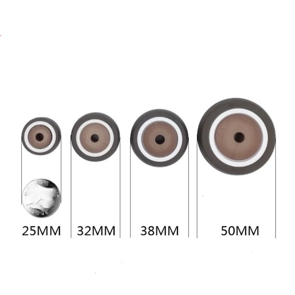 Kumipyörät vaunun case pyörät 50mm/17mm 50mm/17mm