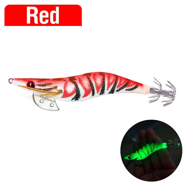 Puiset katkaravun vieheet Squid koukku 8cm/7.6GRED RED 8cm/7.6gRed