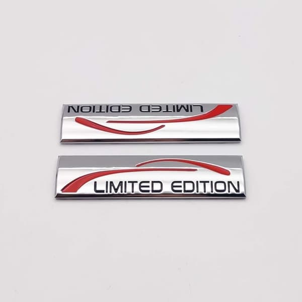 3D Limited Edition Logo Emblem Auto Bagagerums Sticker SØLV Silver