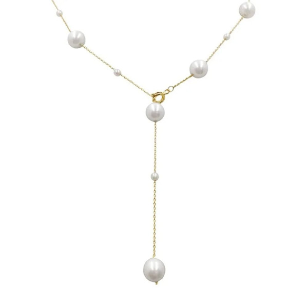 Pärlor tillbaka halsband tofs Pearl hänge halsband sele