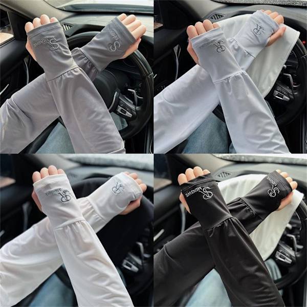 Solbeskyttelse Arm Sleeves Anti UV Arm Covers SORT black