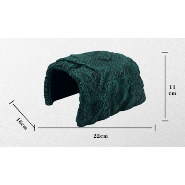 Akvarium Decor Hideout Huler Stone Cave Shelter Skjuler Skildpadde