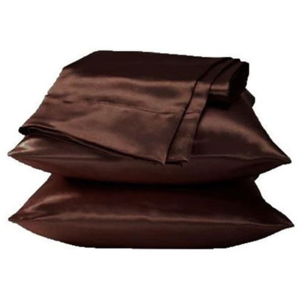 1/2 st Silk Kuddeöverdrag Satin BLÅ 1 st