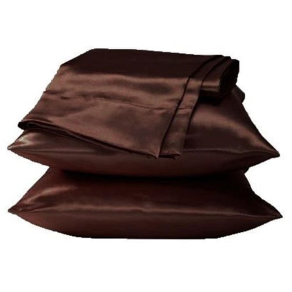1/2 st Silk Kuddeöverdrag Satin GRÅ 1 st
