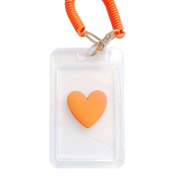 Med nyckelring Transparent Card Hold Access Card KAFFE coffee
