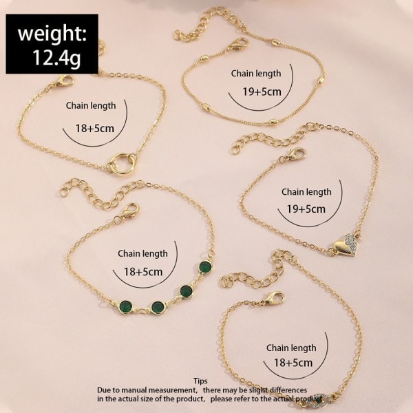 Set i legering Gröna Zircon Eye Style STYLE 04 STYLE 04 Style 04