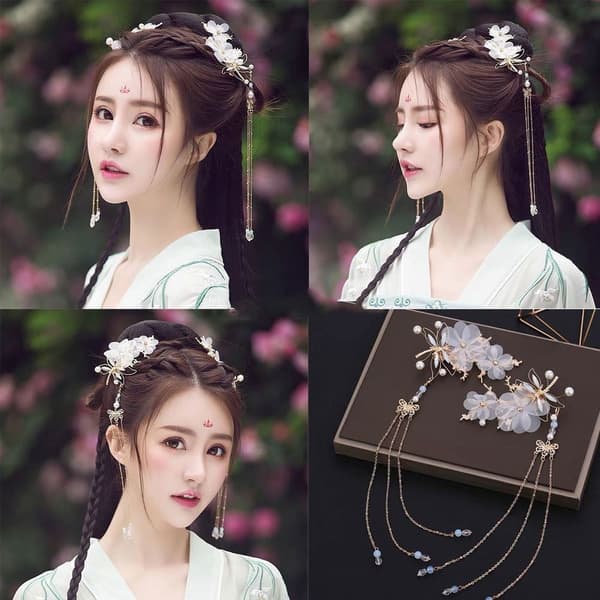 Tassel Step Shaking Move Wing Hanfu Hårnål 3 3 3