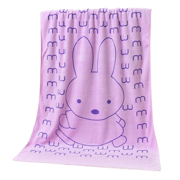 Mikrofiber Badehåndklæde Dame Badekåbe Håndklæde LILLA purple