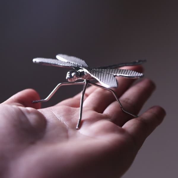 Øyenstikker Ornament Simulering Øyenstikker SØLV Silver