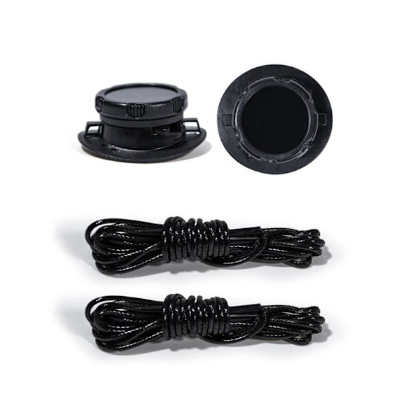 Automatisk Buckle Rope No Tie Shoe Snørebånd SORT Black
