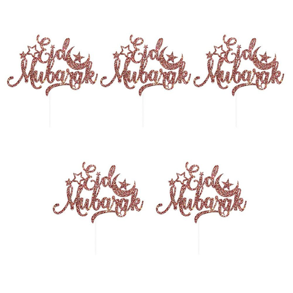 5 stk Eid Mubarak Baketopper D D