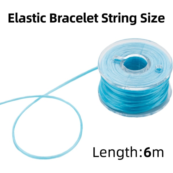 25 ruller Elastisk strengsnor sett Armbånd gjør sysett