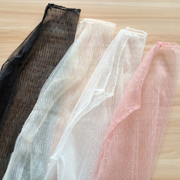 T-shirt Toppe See Through Bluse SORT Black