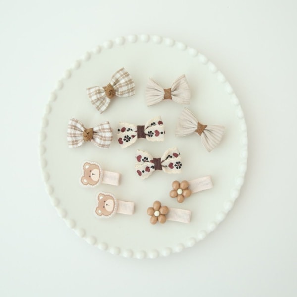 10 STK Sløjfer Hårclips Bowknot BB Clips A A A