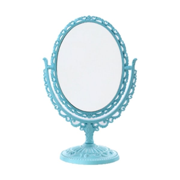 Desktop Sminkspegel Nordic Style Mirror BLÅ OVAL OVAL Blue Oval-Oval