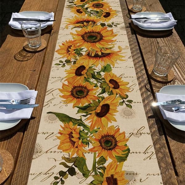 Bordløpere Blomster Bordflagg STIL 2 STIL 2 style 2