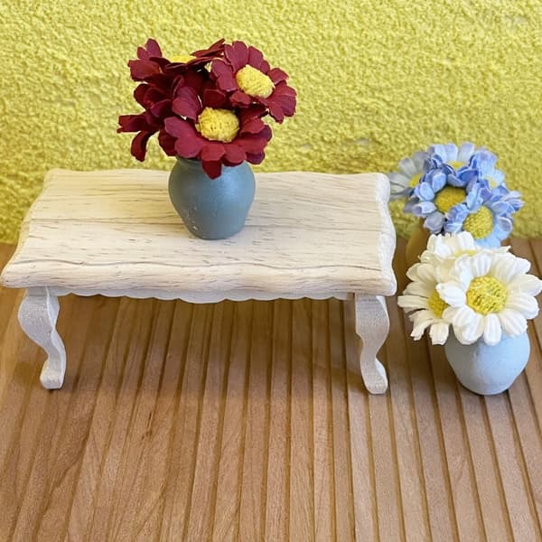 Bomullsdocka Daisy Dockhus Blomma BLÅ Blue