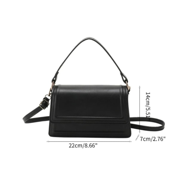 PU-klaff håndveske Travel Crossbody Bag ORANGE orange