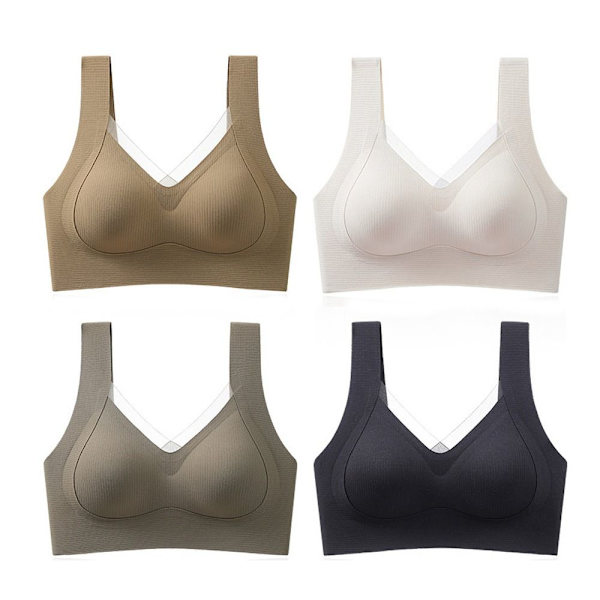 Naisten Ice Silk Bran Saumattomat alusvaatteet KHAKI XL XL khaki XL-XL